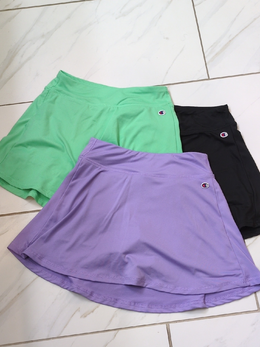 Set Of 3! Champion Skorts Lavender, Mint Green & Black